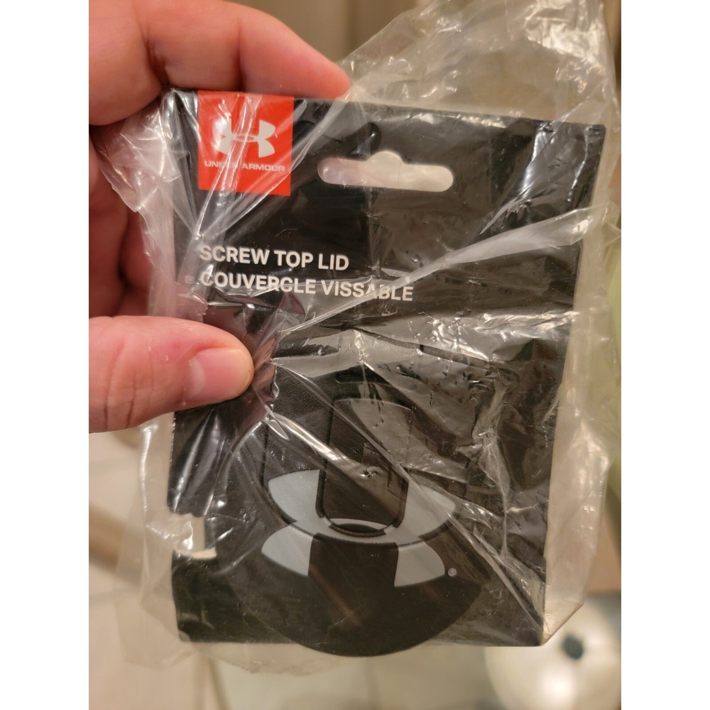 Thermos UR473 Under Armour Screw Top Replacement Lid Black Gray New